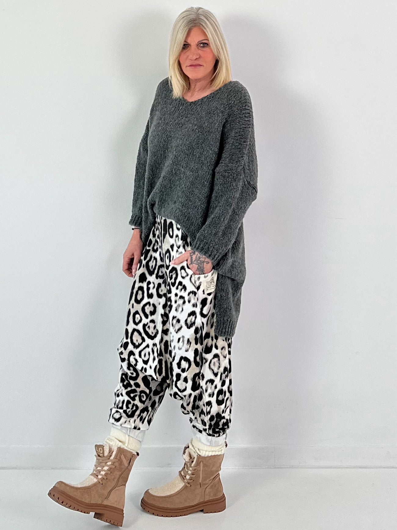 Trui model "Slouchy Dream" - antraciet