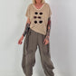 Feines Strickshirt Sunglass mit Lurex - sand