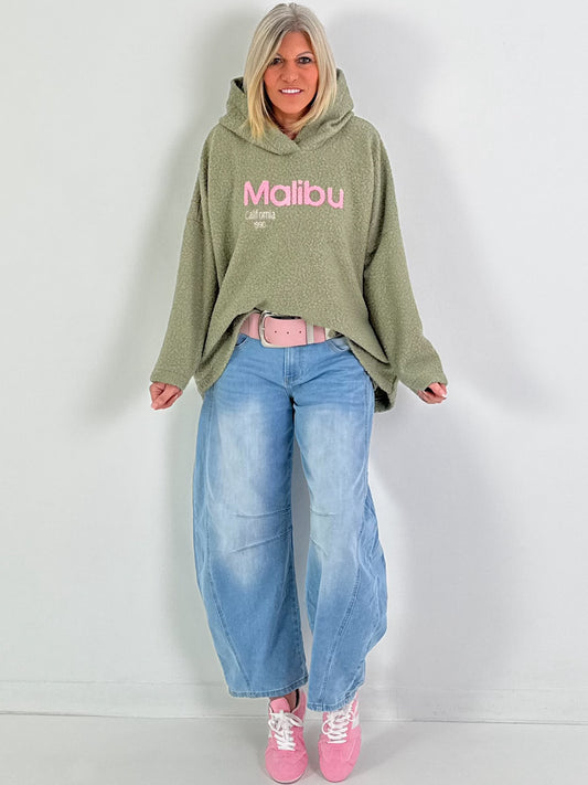 Bouclé Hoodie Malibu - salbei