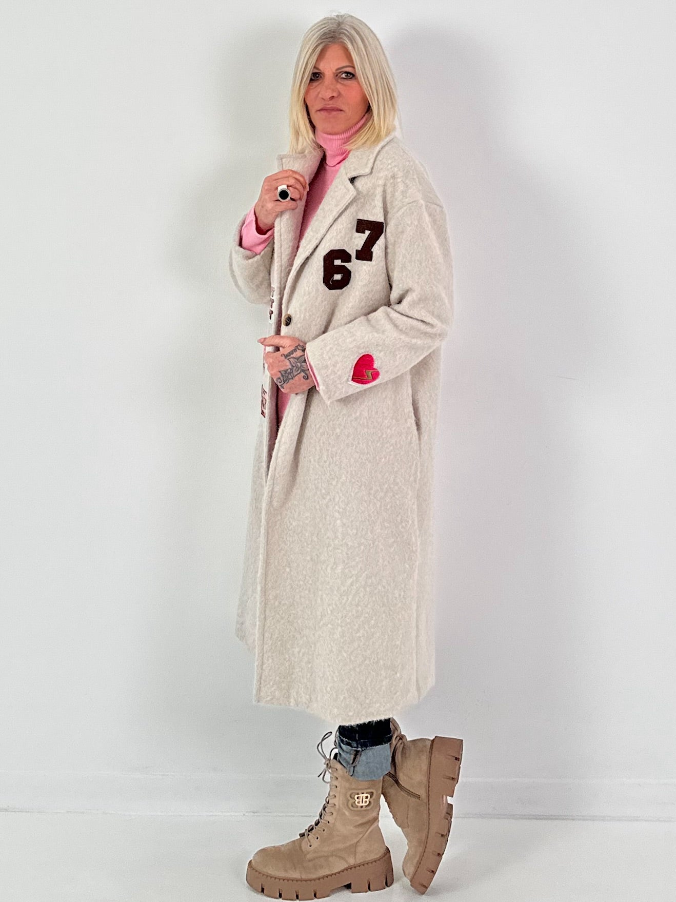 Jas model "Howdy Heart" - beige