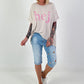 T-shirt Hej - beige