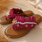 Ibiza flip-flops with details - pink