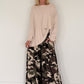Palazzo-Sweathose in Camouflage-Look - beige-mehrfarbig