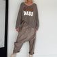 Oversized Pullover Good Days - taupe