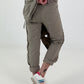 Stylische Hose im Knit-Look - taupe