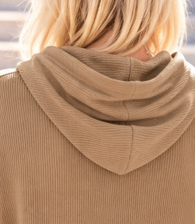 Ripp-Hoodie - camel