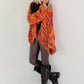 Weicher Oversized Grobstrickpullover  - mehrfarbig
