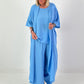 Lightweight Long Coat - light blue