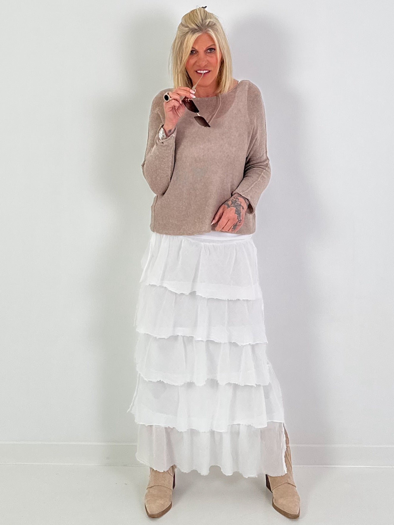 Lichtgewicht trui - beige
