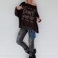 Sweater Dont Give Up - mokka
