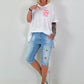 Oversized Shirt Summer - white