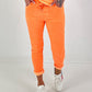 Knit-look trousers - neon orange