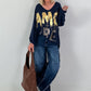 Oversized Shirt Amore - night blue