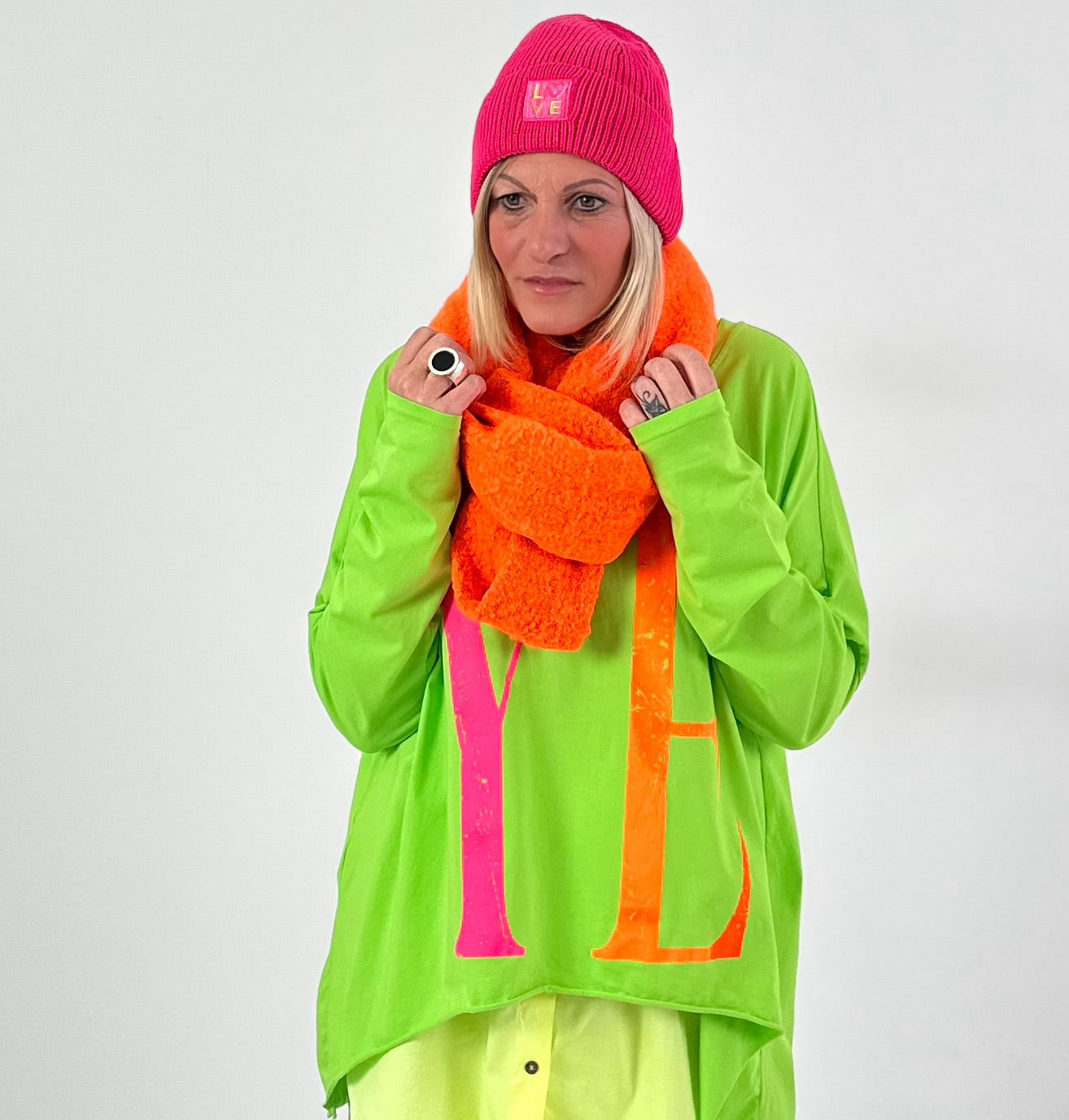 Model "Love Beanie" - roze