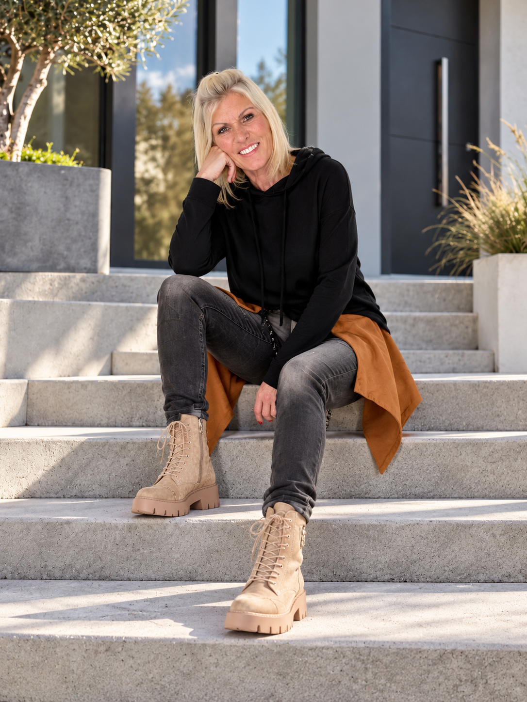 Waist Wrap in Wildlederoptik - camel