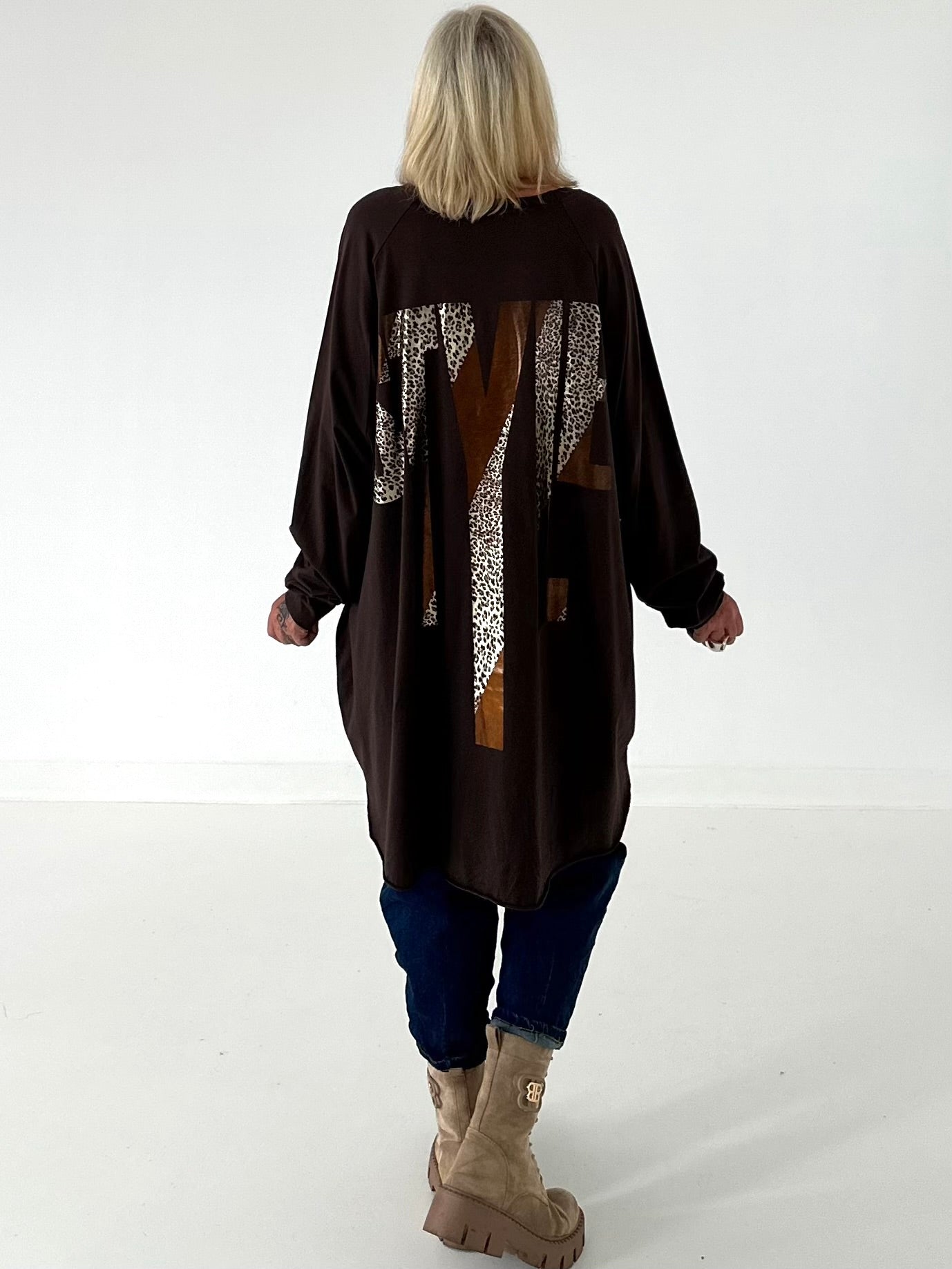 Oversized Shirt STYLE - chocolate