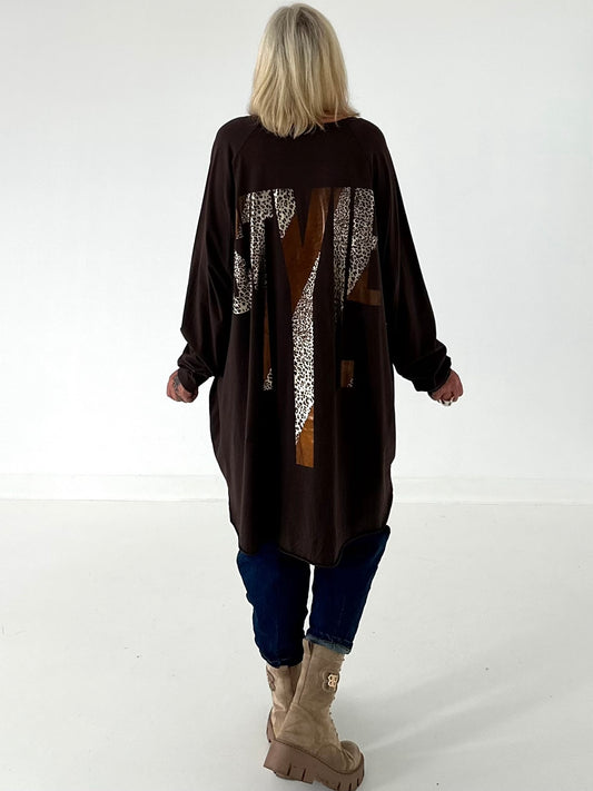 Oversized Shirt STYLE - schoko