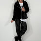 Biker Jacke - schwarz