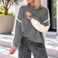 Pullover Two Colors - dunkelgrau-beige