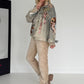 Jeansjacke mit Teddy-Print - used-grey