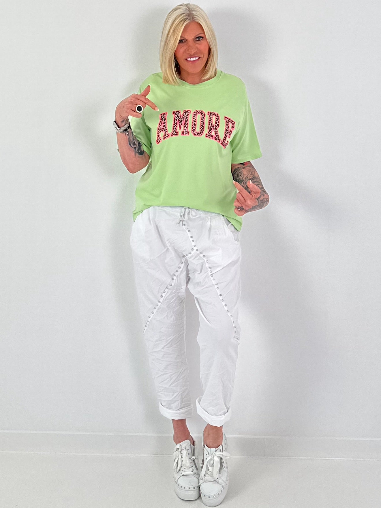 T-Shirt Amore - lindgrün