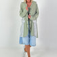 Oversized Leinen-Military Blazer - khaki