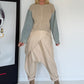 Strickjacke mit strassbesetzten Denim-Ärmeln - beige-denim
