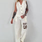 Weste BACK OFF - off white