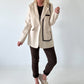 Blazer with statement patch - beige