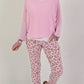 Feinstrick Pulli mit Top - rosa