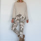 Kastiges Shirt - beige
