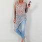 Net Top Leo Asymmetrical - Pink