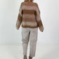 Grobstrickpullover mit Farbverlauf - beige-mehrfarbig
