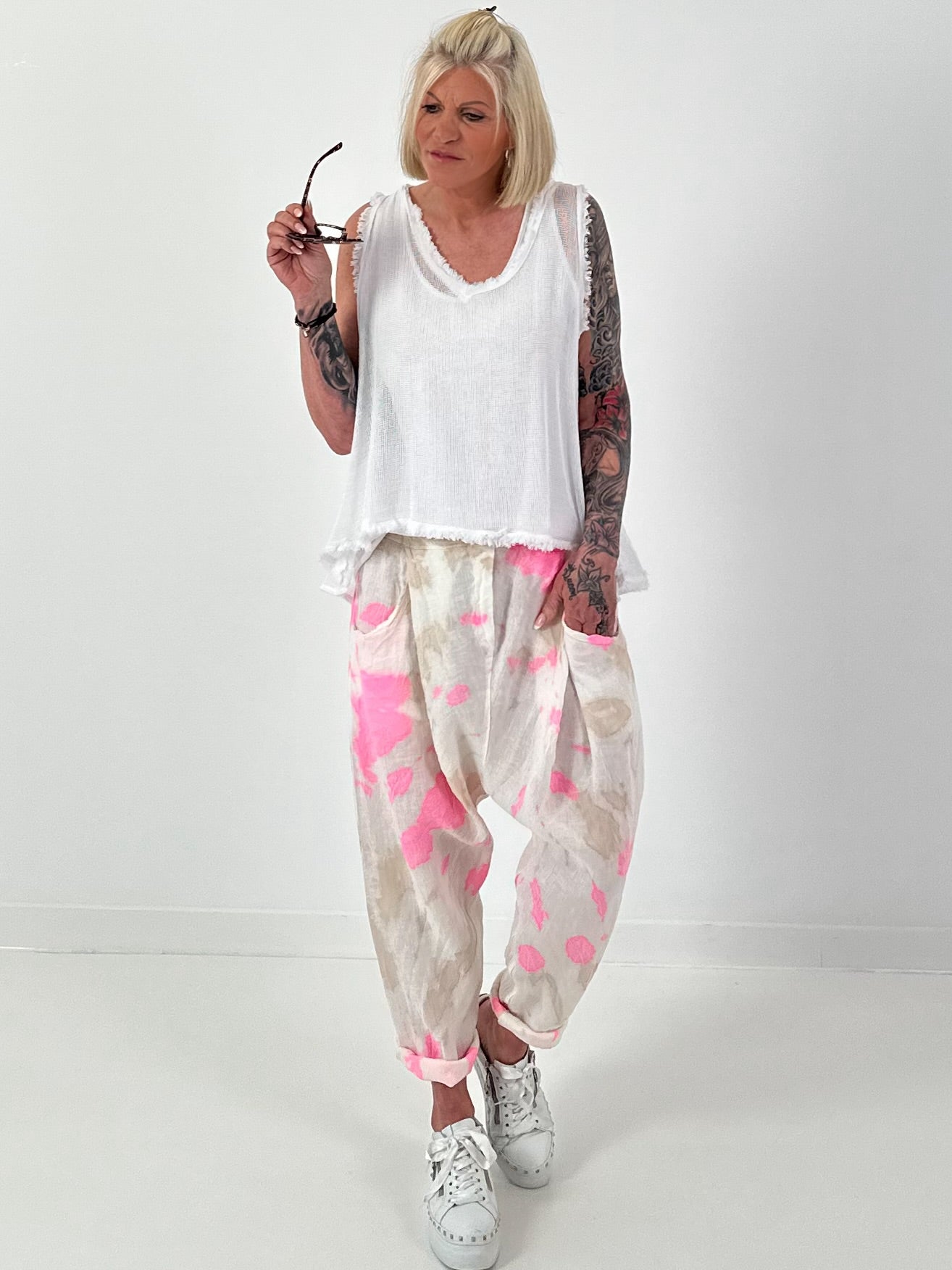 Layered look top - 4 colors