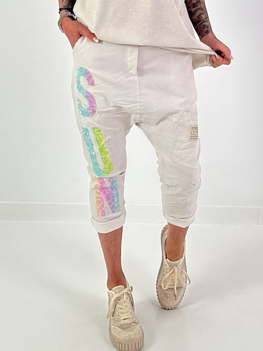 Baggy Trousers Sun - beige