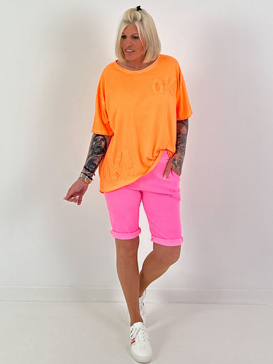T-Shirt OK! - neonorange