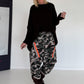 Pullover mit Stulpenärmeln und Zopfmuster - mokka