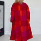 Mantel im Color-Block-Muster - mehrfarbig