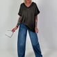 Shirt mit Cut-Out Details - schoko