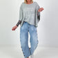 Oversized Shirt Normal is Boring - Grey