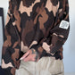 Sweater mit Allover-Camouflage-Print - mokka-camel-mehrfarbig