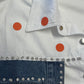 2. Wahl Bluse mit Denim- und Strassdetails - weiss-blau
