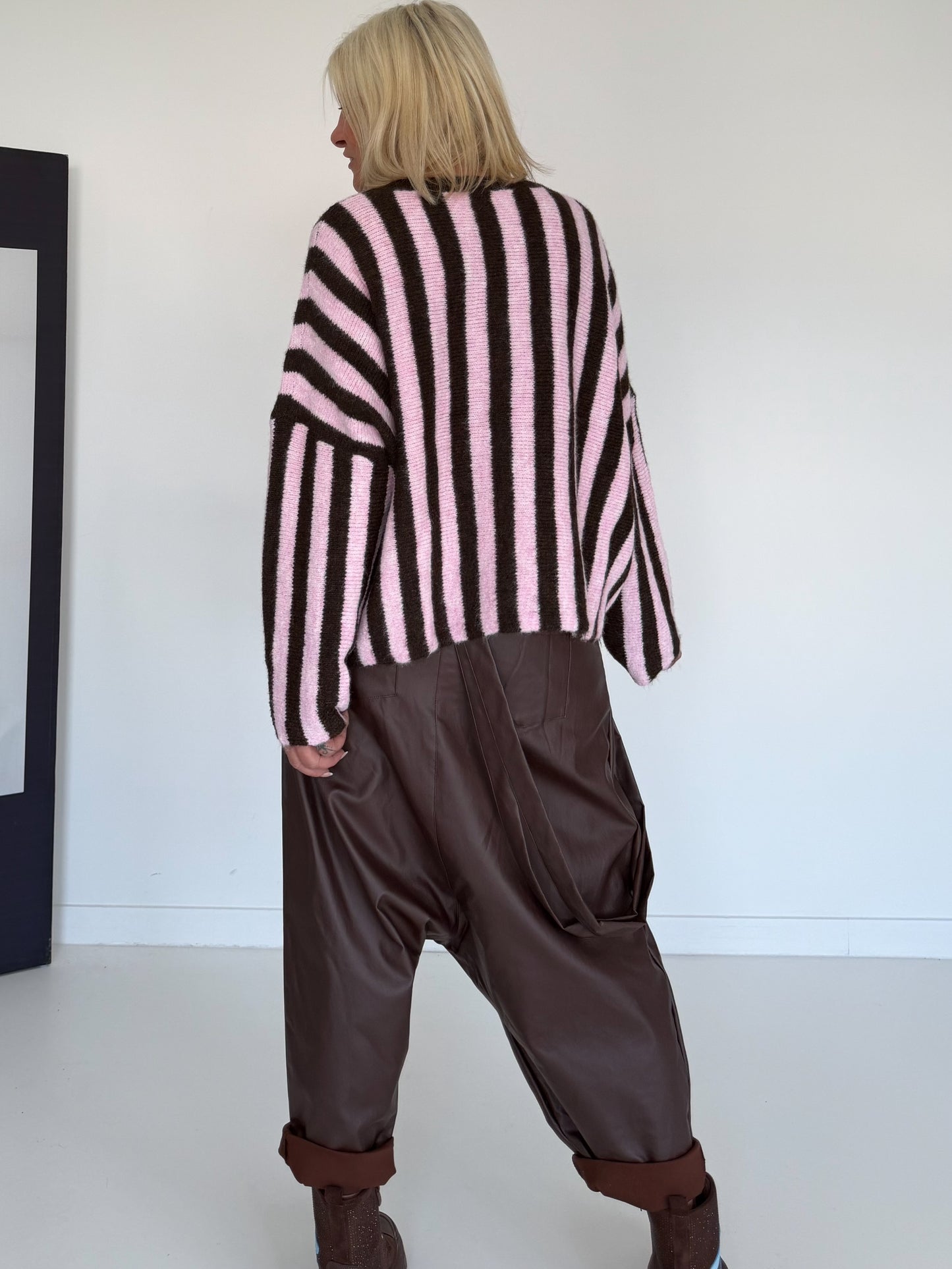 Oversized Pullover Ciao Bella - rosa-mokka