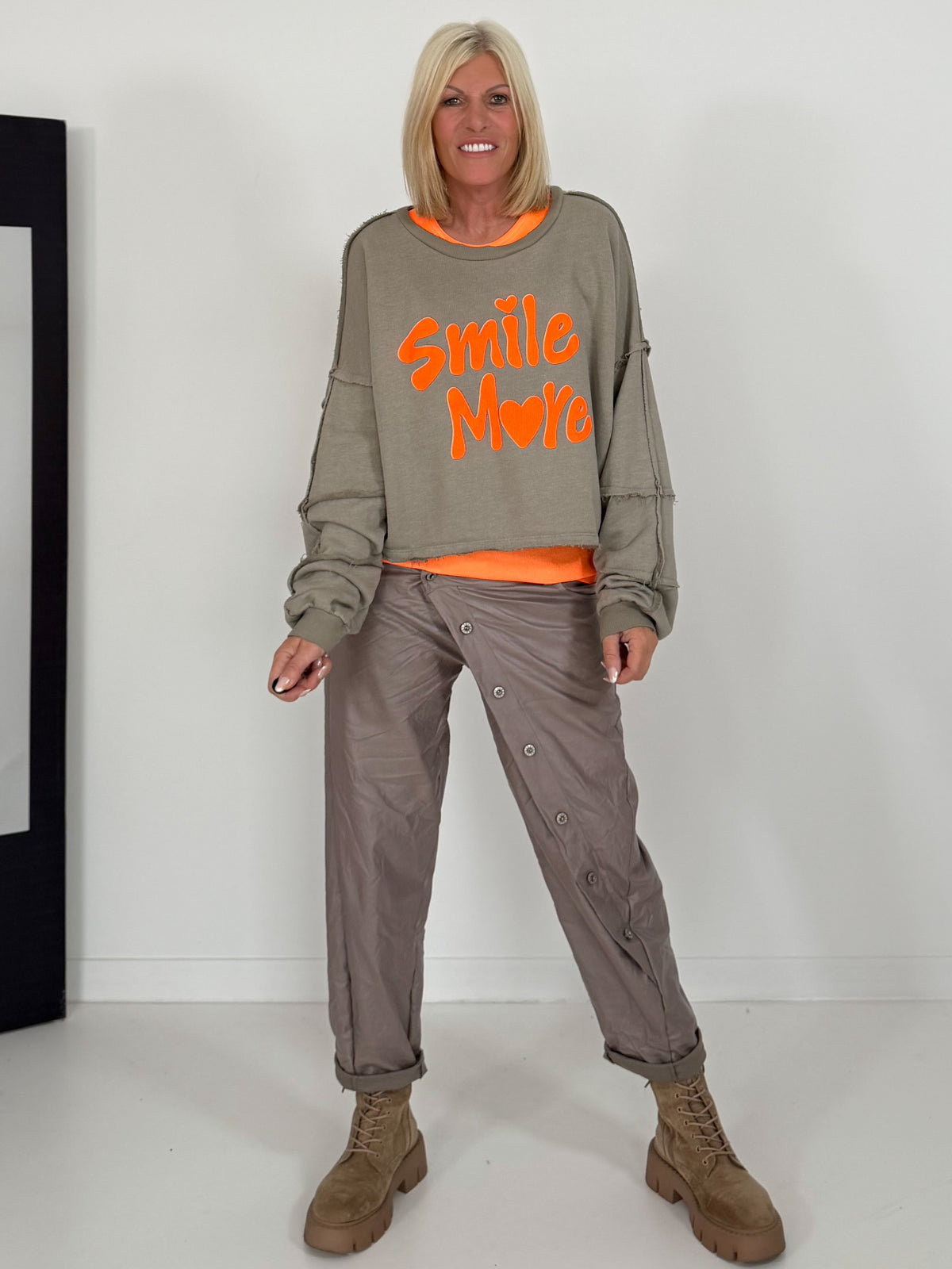 Sweater Smile More - taupe