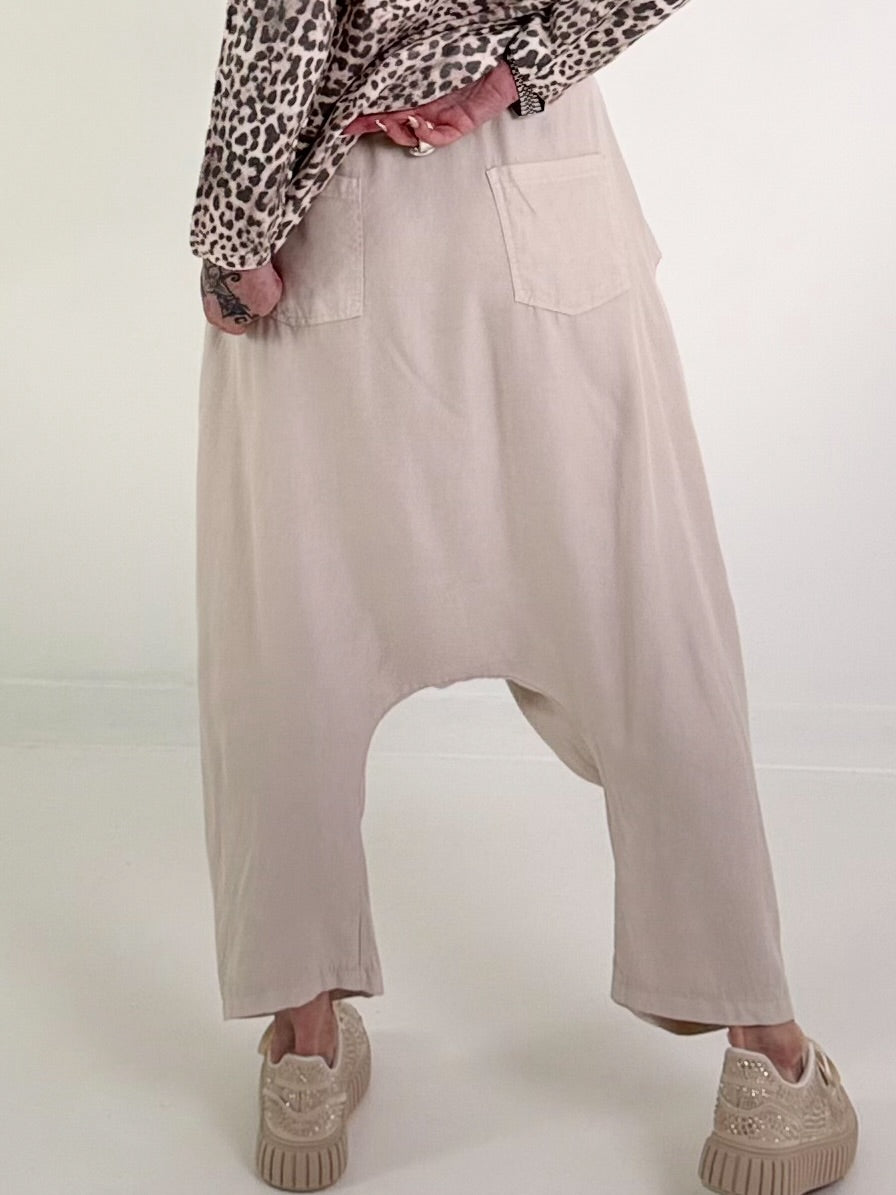Leichte Haremhose - beige