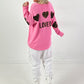 Strickpullover Modell "Loved Edition" - rosa