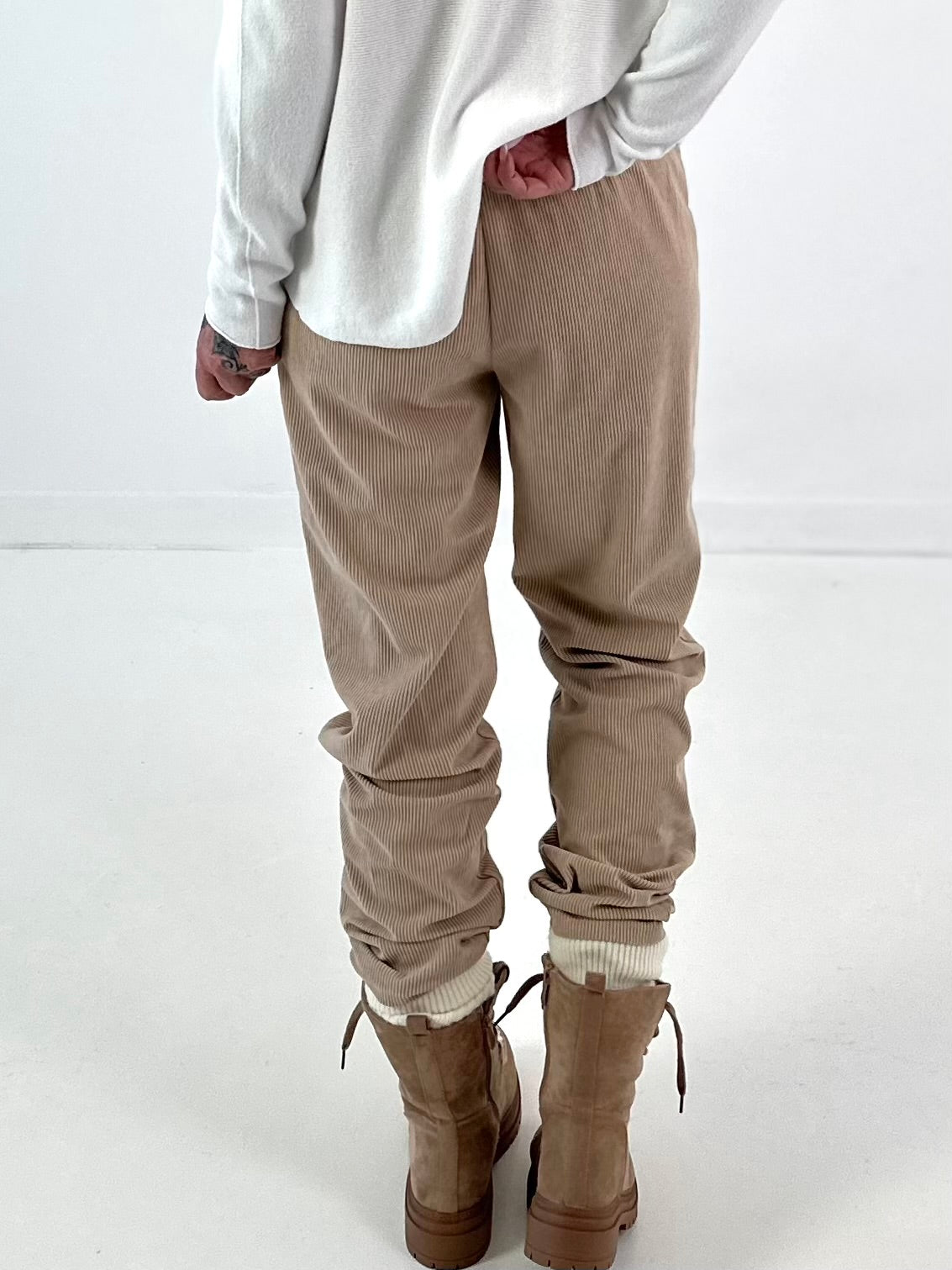 Corduroy trousers model “Soft Comfort” - beige