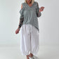 Hoodie Shirt mit Cut Out Shoulder - grau