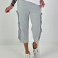 Broek met veteroogjes - grijs