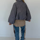Jacke mit Puffärmelchen - grau